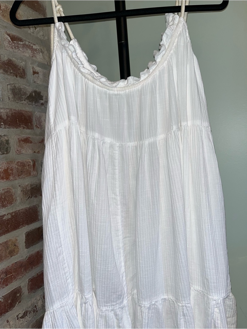 J.Crew Tiered Rope-Tie Sundress in white | size XXS-XS - Picture 6 of 9